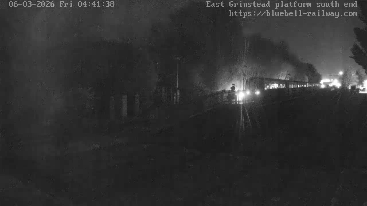 East Grinstead Station Bluebell Railway Platforms South End Live Cam - Mid Sussex, East Sussex, South East, England, United Kingdom
