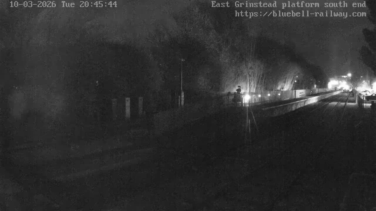 East Grinstead Station Bluebell Railway Platforms South End Live Cam - Mid Sussex, East Sussex, South East, England, United Kingdom