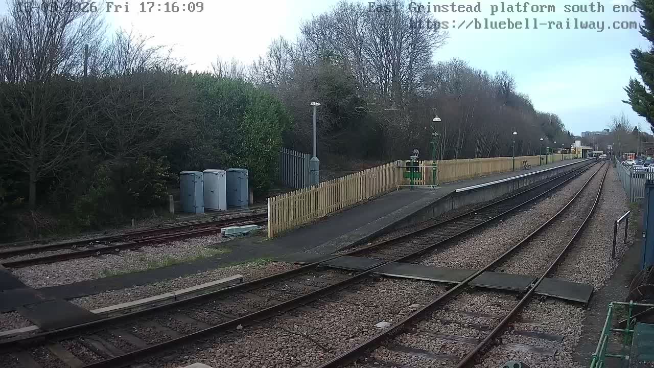 East Grinstead Station Bluebell Railway Platforms South End Live Cam - Mid Sussex, East Sussex, South East, England, United Kingdom