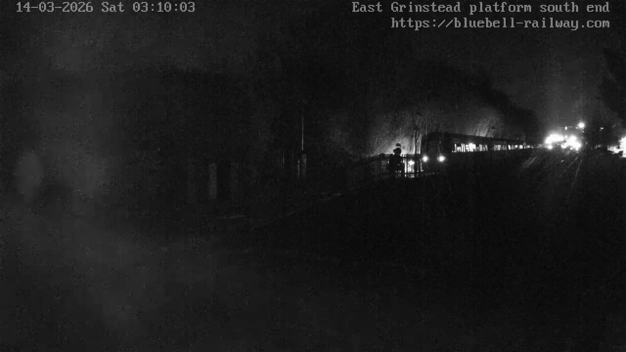 East Grinstead Station Bluebell Railway Platforms South End Live Cam - Mid Sussex, East Sussex, South East, England, United Kingdom