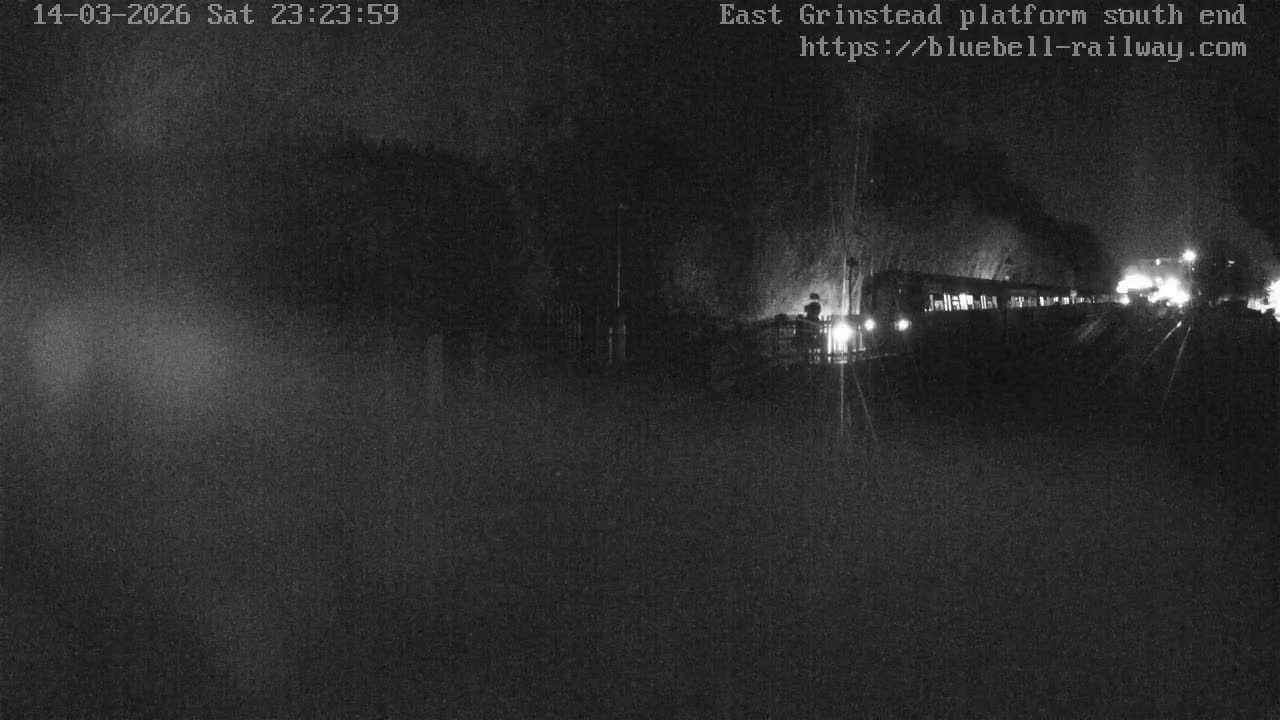 East Grinstead Station Bluebell Railway Platforms South End Live Cam - Mid Sussex, East Sussex, South East, England, United Kingdom