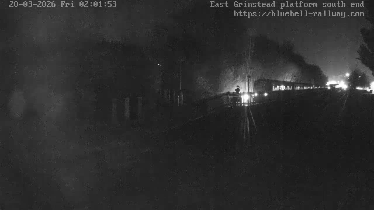 East Grinstead Station Bluebell Railway Platforms South End Live Cam - Mid Sussex, East Sussex, South East, England, United Kingdom