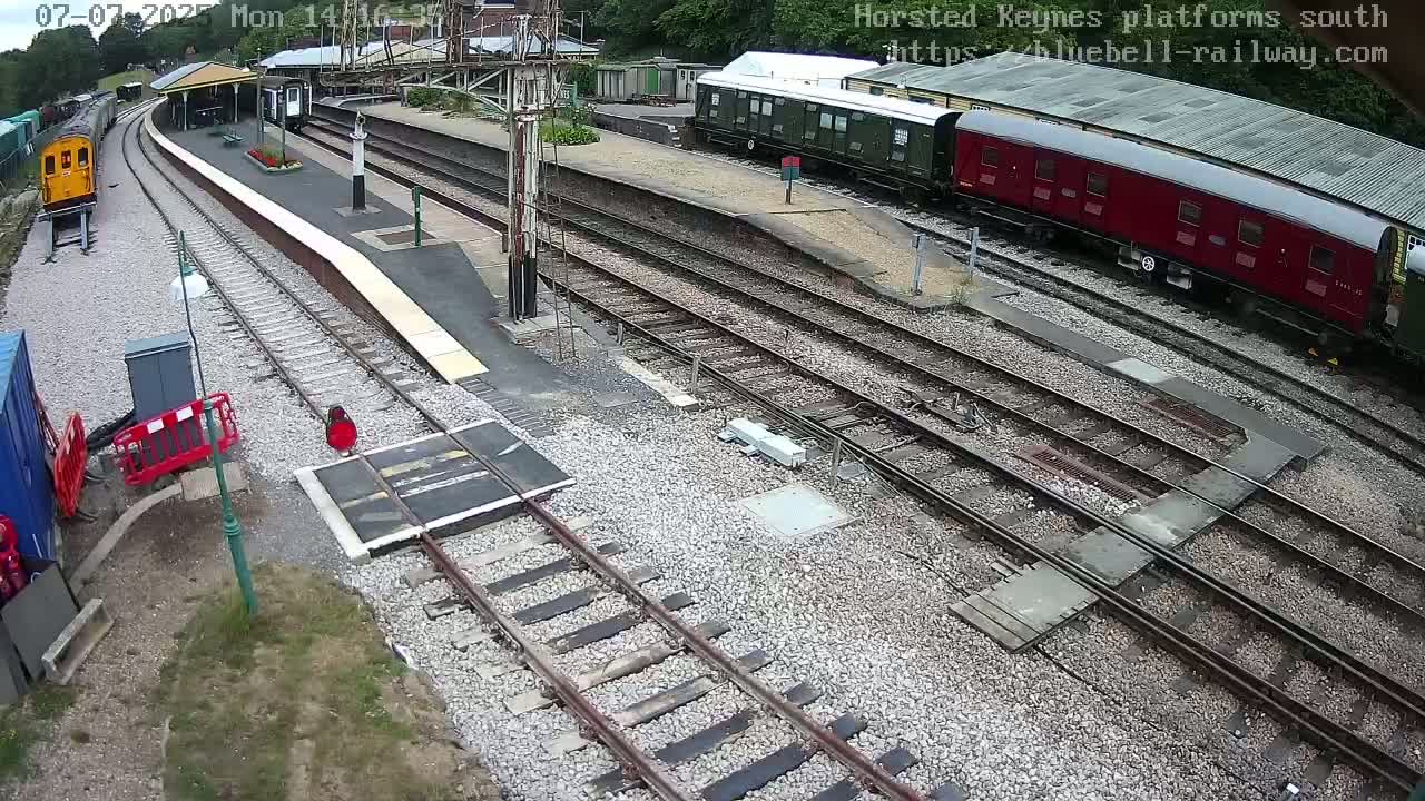 Horsted Keynes Station , Bluebell Railway (Platforms South) Live Cam - Mid Sussex, West Sussex, South East, England, United Kingdom