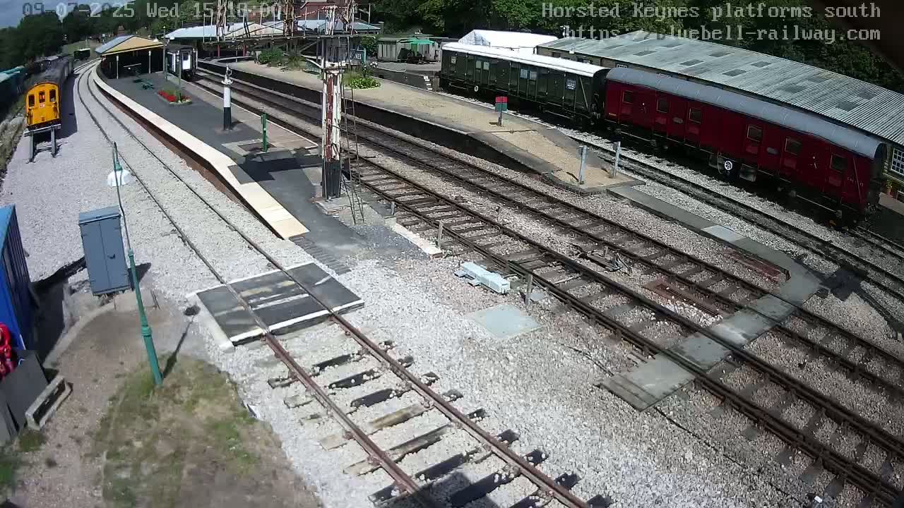 Horsted Keynes Station , Bluebell Railway (Platforms South) Live Cam - Mid Sussex, West Sussex, South East, England, United Kingdom