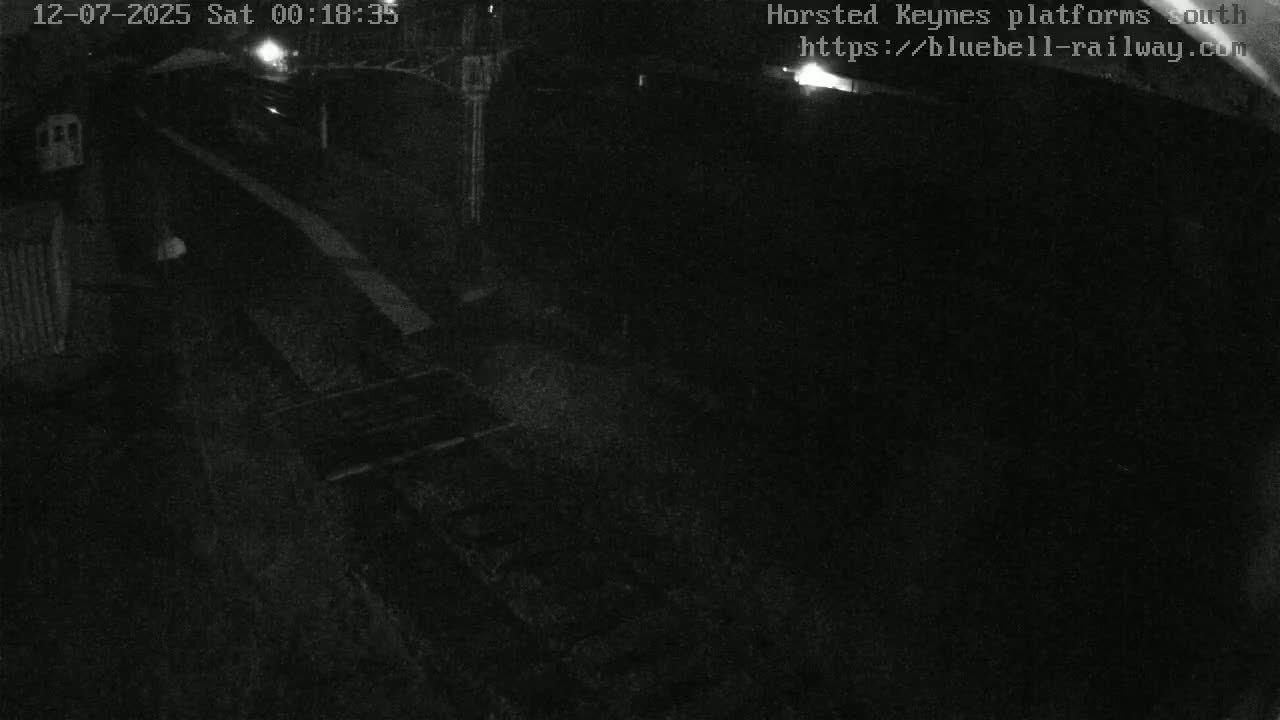 Horsted Keynes Station , Bluebell Railway (Platforms South) Live Cam - Mid Sussex, West Sussex, South East, England, United Kingdom