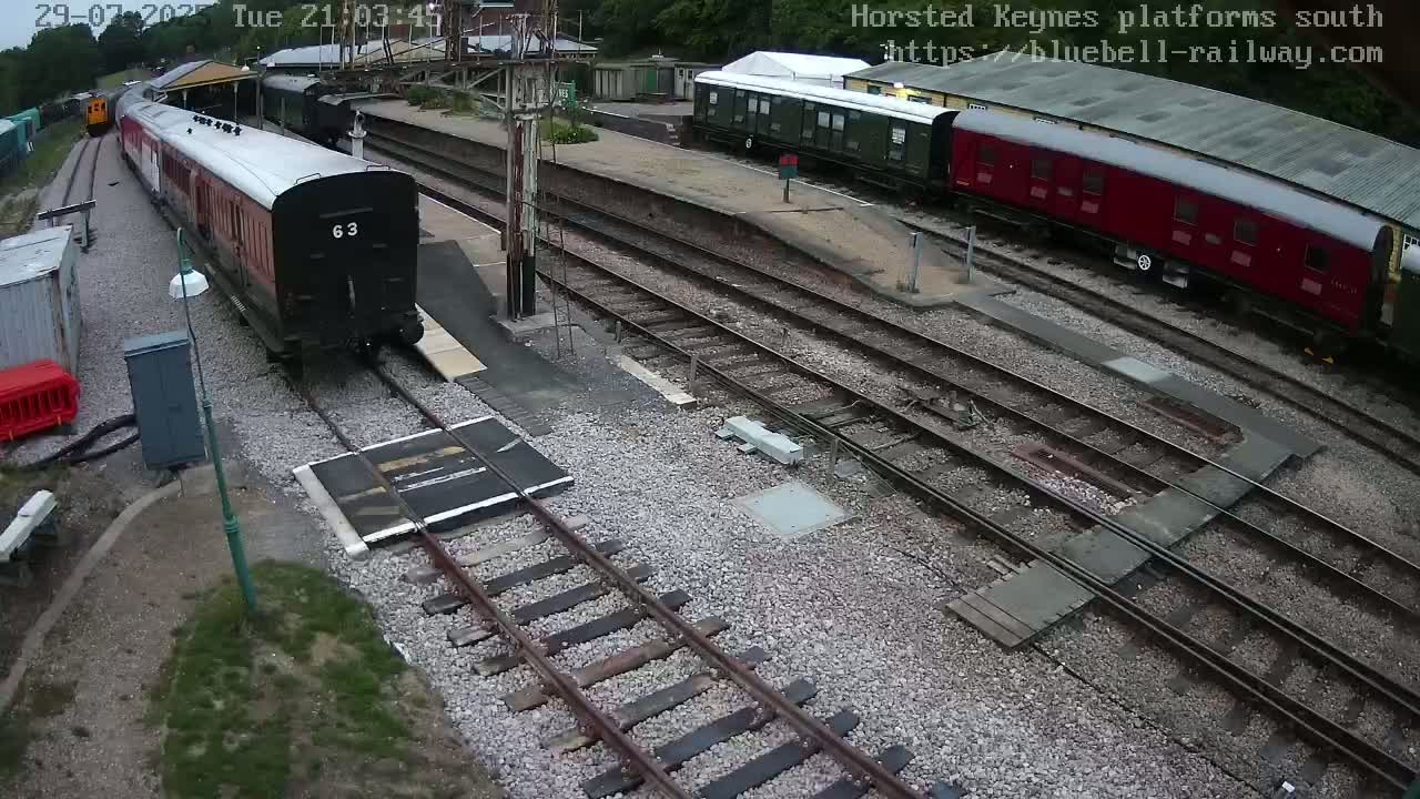 Horsted Keynes Station , Bluebell Railway (Platforms South) Live Cam - Mid Sussex, West Sussex, South East, England, United Kingdom