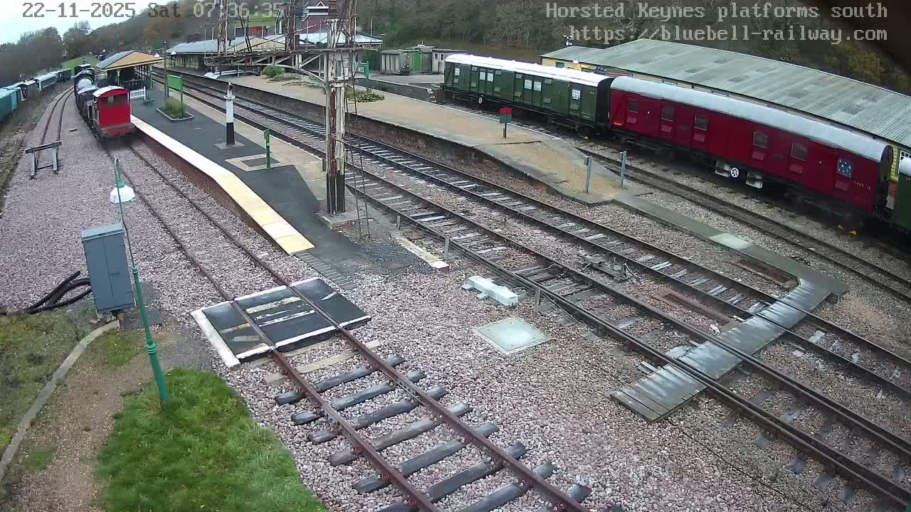 Horsted Keynes Station , Bluebell Railway (Platforms South) Live Cam - Mid Sussex, West Sussex, South East, England, United Kingdom