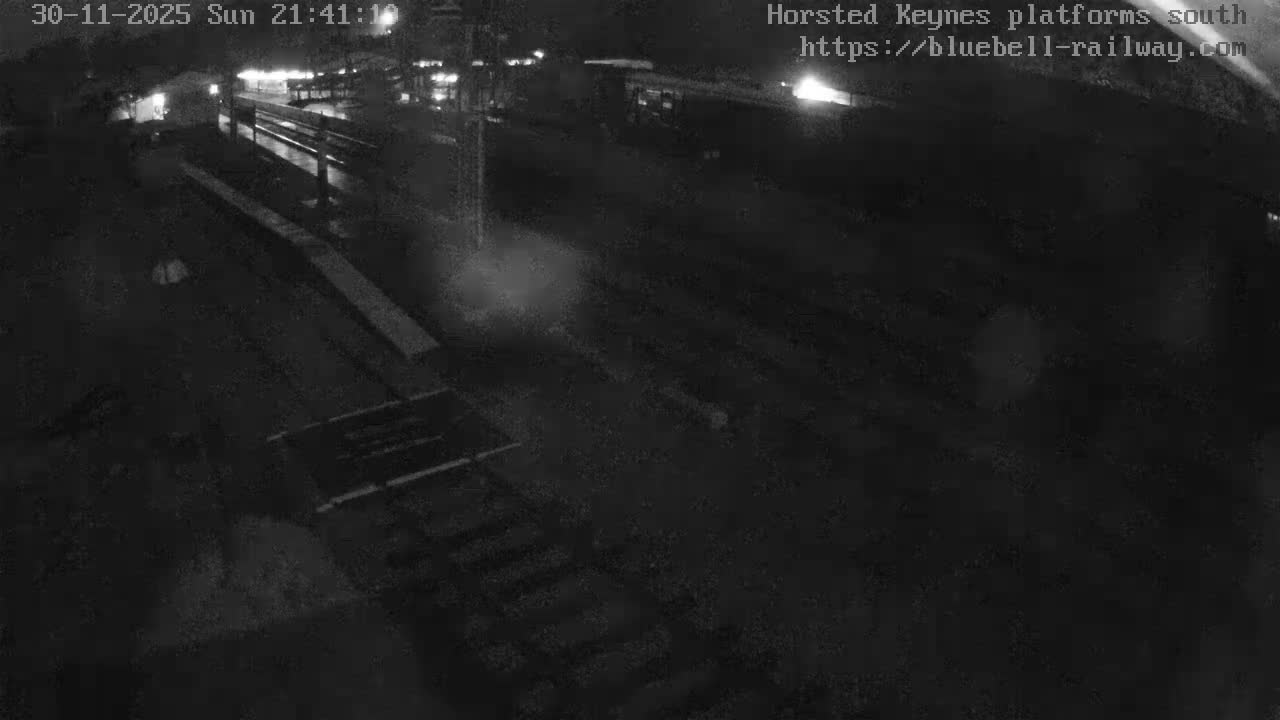 Horsted Keynes Station , Bluebell Railway (Platforms South) Live Cam - Mid Sussex, West Sussex, South East, England, United Kingdom