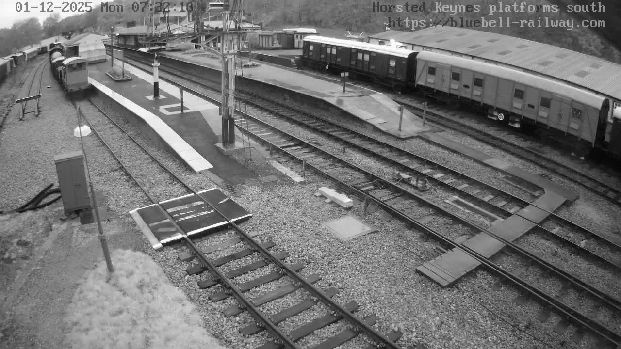 Horsted Keynes Station , Bluebell Railway (Platforms South) Live Cam - Mid Sussex, West Sussex, South East, England, United Kingdom