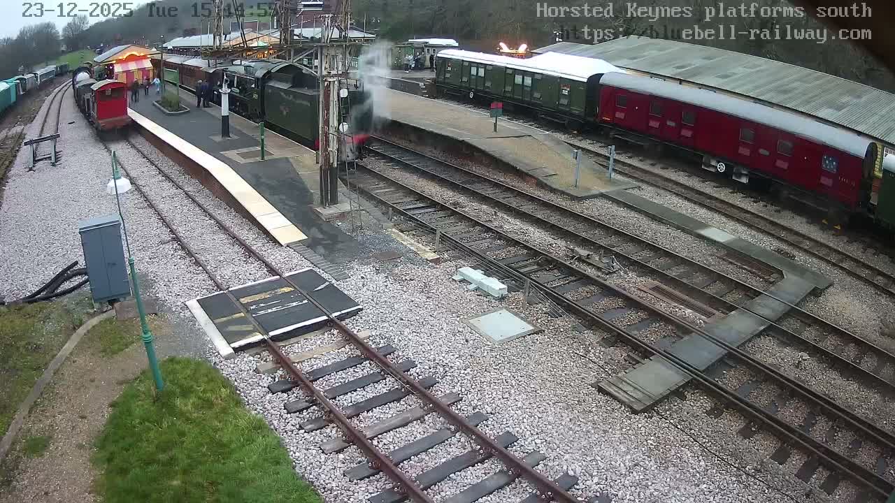 Horsted Keynes Station , Bluebell Railway (Platforms South) Live Cam - Mid Sussex, West Sussex, South East, England, United Kingdom