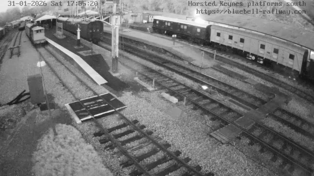 Horsted Keynes Station , Bluebell Railway (Platforms South) Live Cam - Mid Sussex, West Sussex, South East, England, United Kingdom