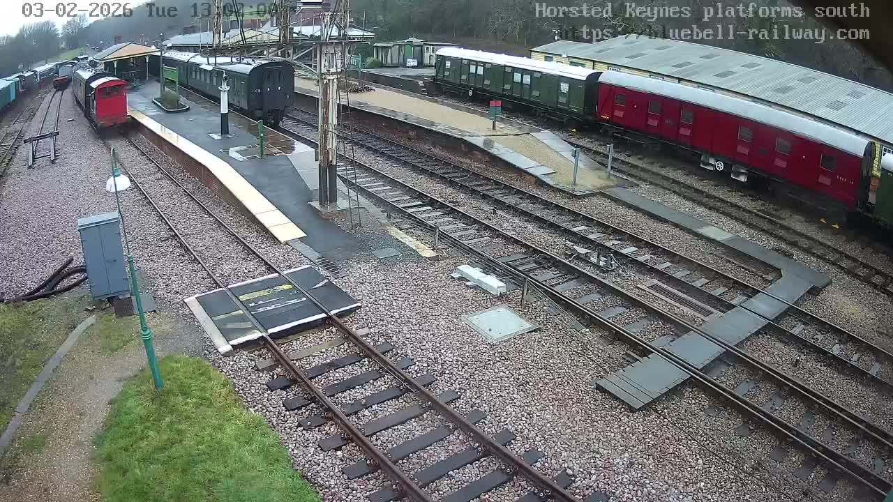 Horsted Keynes Station , Bluebell Railway (Platforms South) Live Cam - Mid Sussex, West Sussex, South East, England, United Kingdom