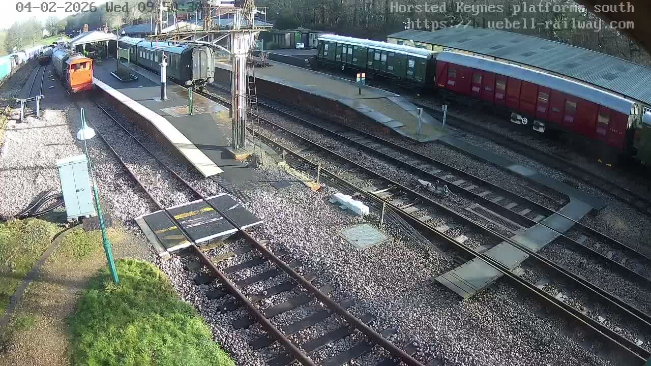Horsted Keynes Station , Bluebell Railway (Platforms South) Live Cam - Mid Sussex, West Sussex, South East, England, United Kingdom