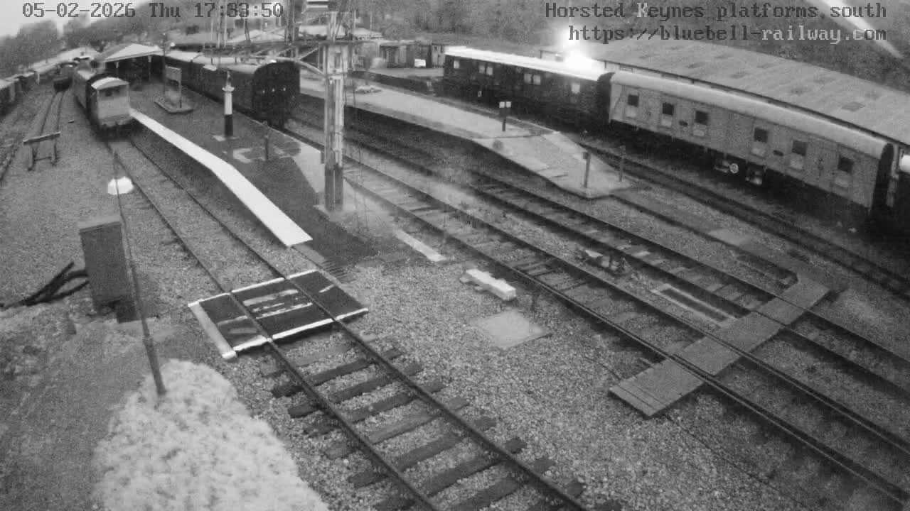 Horsted Keynes Station , Bluebell Railway (Platforms South) Live Cam - Mid Sussex, West Sussex, South East, England, United Kingdom