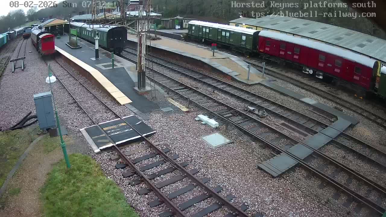 Horsted Keynes Station , Bluebell Railway (Platforms South) Live Cam - Mid Sussex, West Sussex, South East, England, United Kingdom