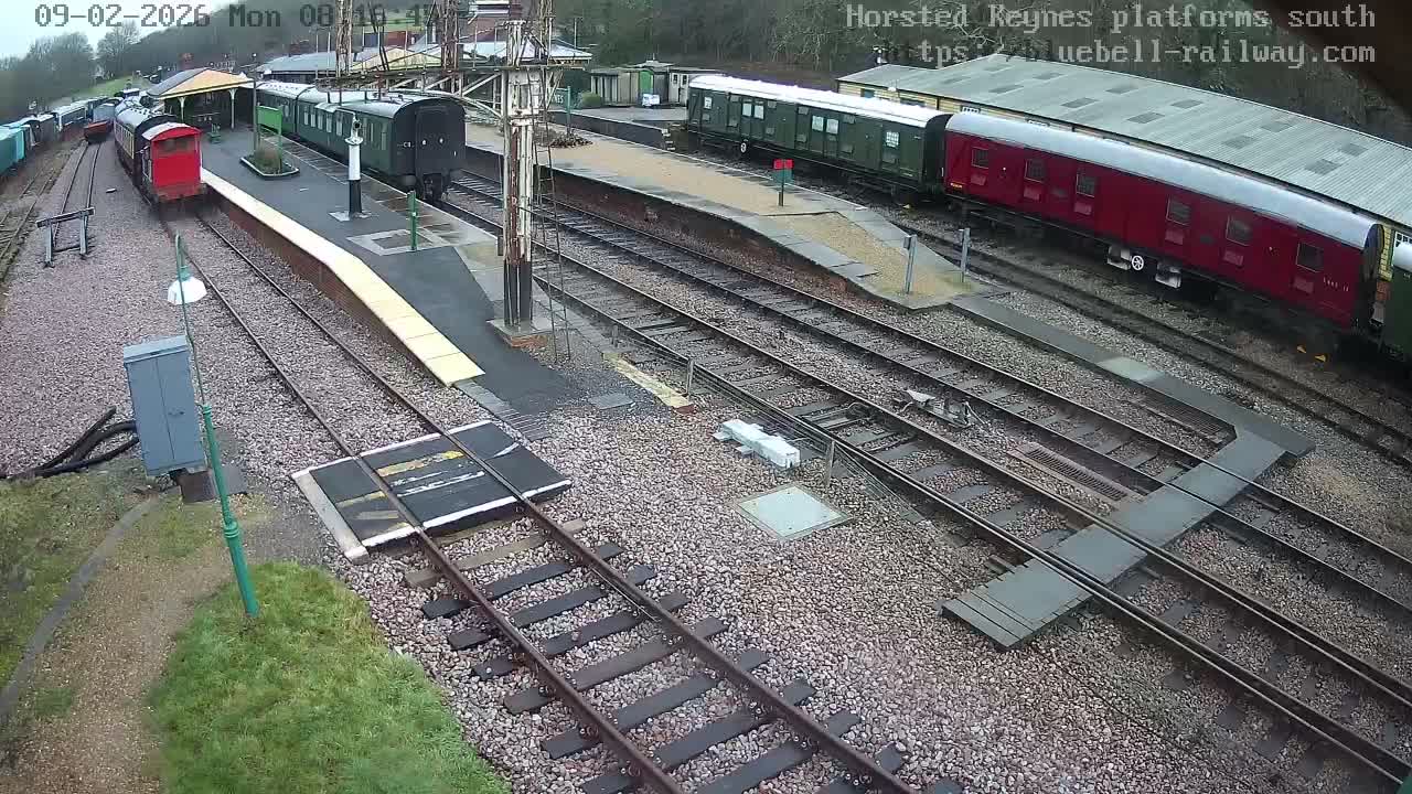 Horsted Keynes Station , Bluebell Railway (Platforms South) Live Cam - Mid Sussex, West Sussex, South East, England, United Kingdom