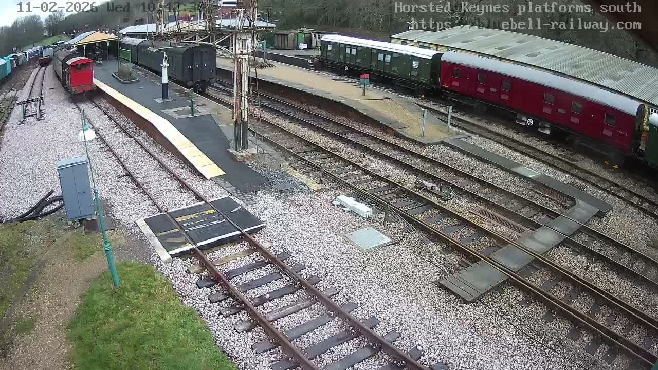 Horsted Keynes Station , Bluebell Railway (Platforms South) Live Cam - Mid Sussex, West Sussex, South East, England, United Kingdom