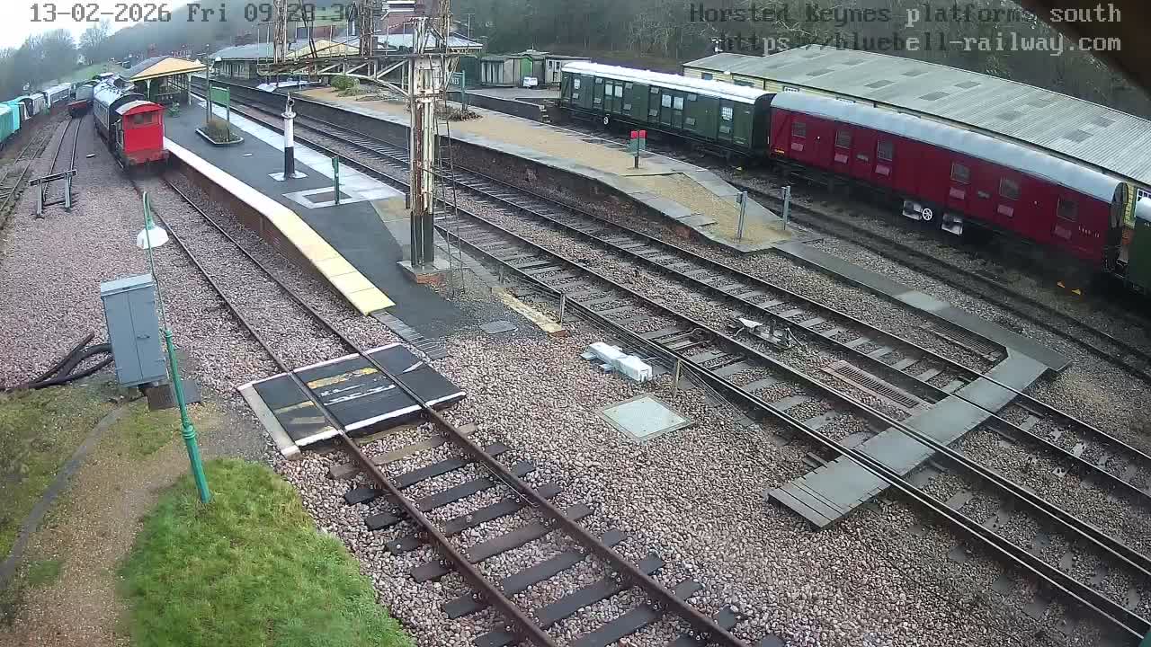 Horsted Keynes Station , Bluebell Railway (Platforms South) Live Cam - Mid Sussex, West Sussex, South East, England, United Kingdom