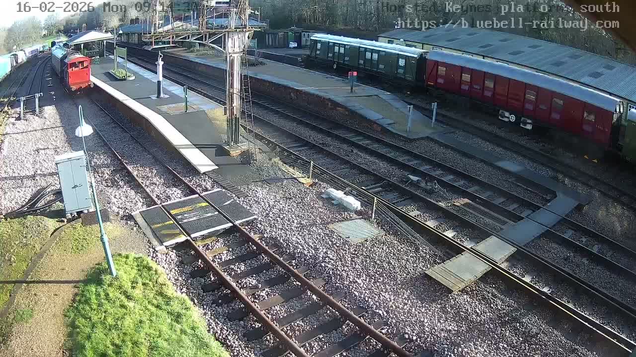 Horsted Keynes Station , Bluebell Railway (Platforms South) Live Cam - Mid Sussex, West Sussex, South East, England, United Kingdom
