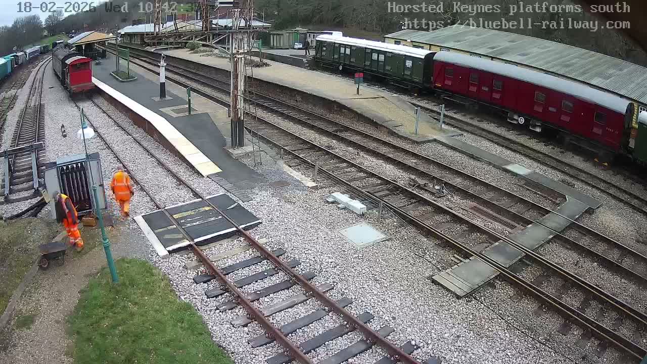 Horsted Keynes Station , Bluebell Railway (Platforms South) Live Cam - Mid Sussex, West Sussex, South East, England, United Kingdom