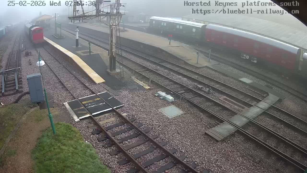 Horsted Keynes Station , Bluebell Railway (Platforms South) Live Cam - Mid Sussex, West Sussex, South East, England, United Kingdom