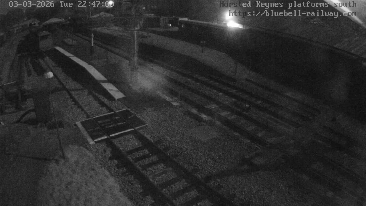 Horsted Keynes Station , Bluebell Railway (Platforms South) Live Cam - Mid Sussex, West Sussex, South East, England, United Kingdom