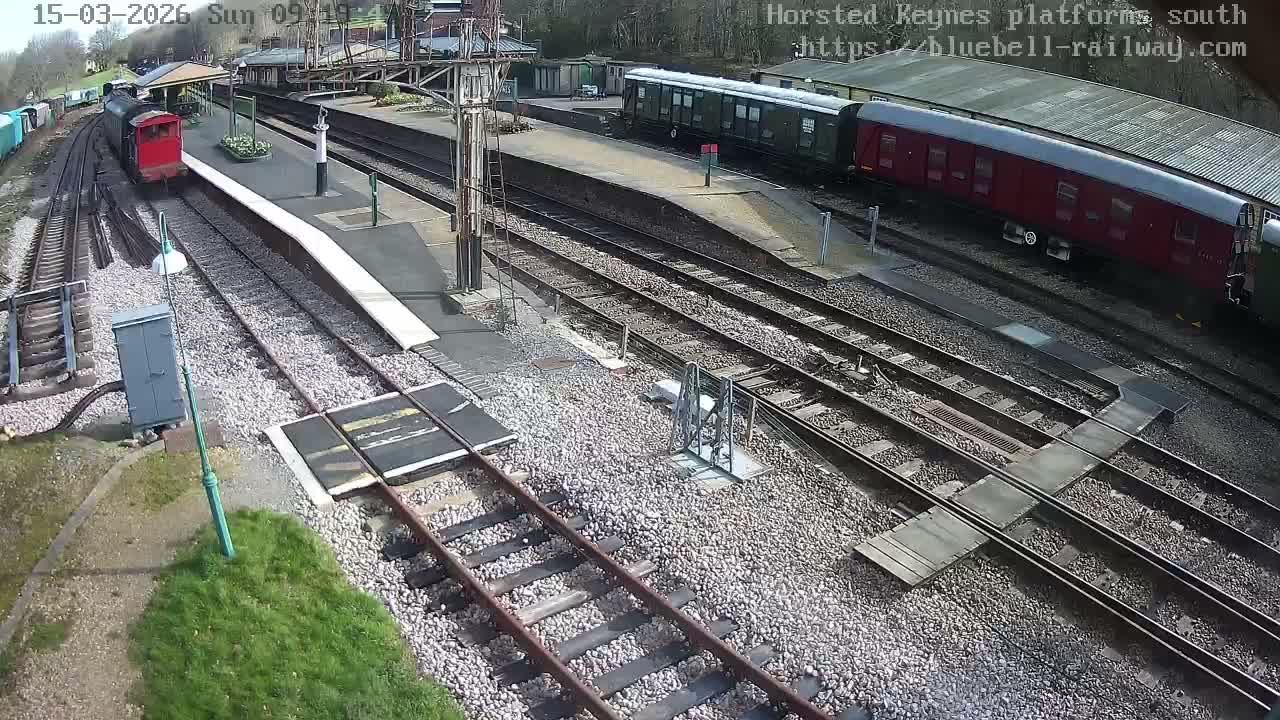 Horsted Keynes Station , Bluebell Railway (Platforms South) Live Cam - Mid Sussex, West Sussex, South East, England, United Kingdom