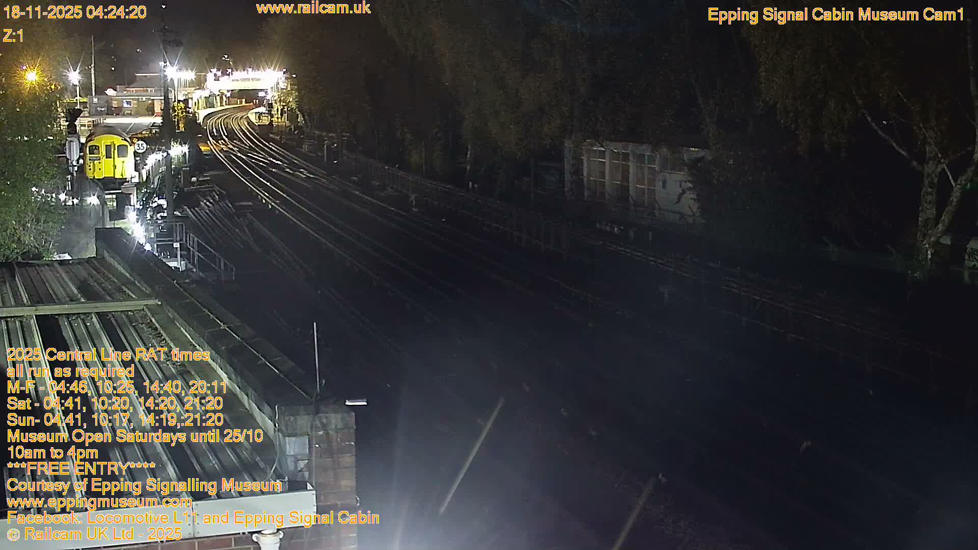 Epping Central Line Station, Epping Signal Cabin Live Cam - Epping Forest, Essex, East England, United Kingdom