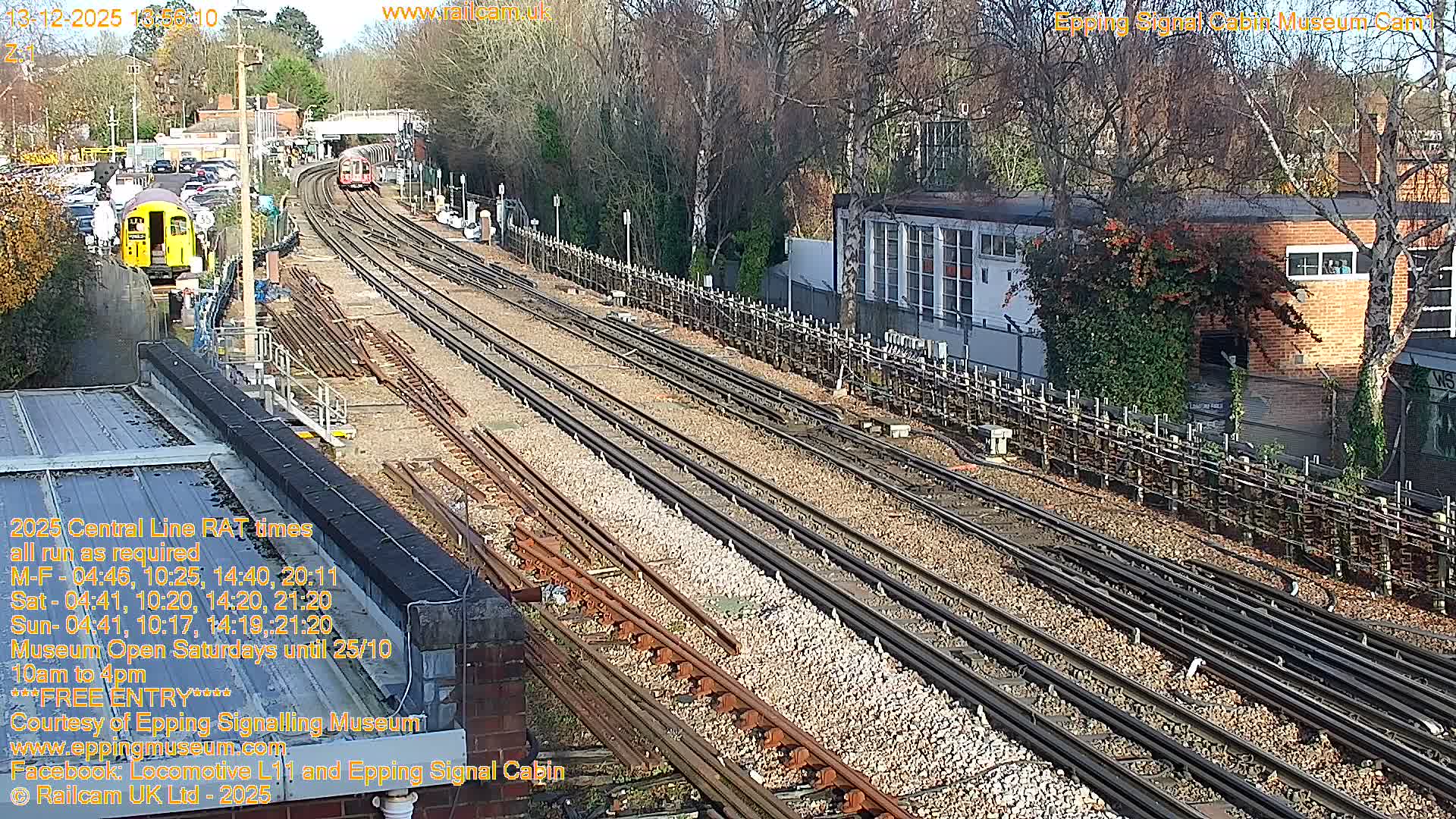 Epping Central Line Station, Epping Signal Cabin Live Cam - Epping Forest, Essex, East England, United Kingdom