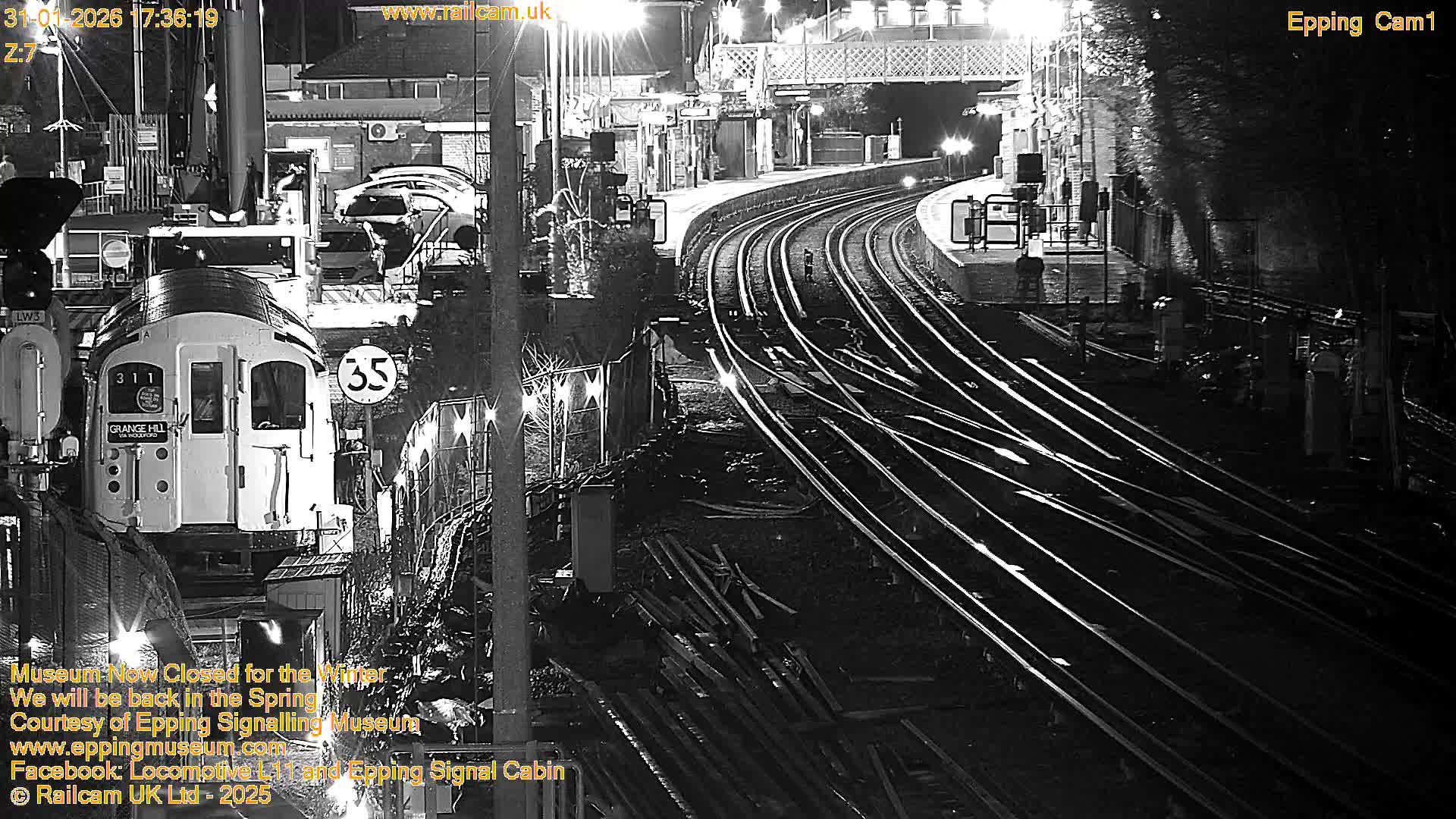 Epping Central Line Station, Epping Signal Cabin Live Cam - Epping Forest, Essex, East England, United Kingdom
