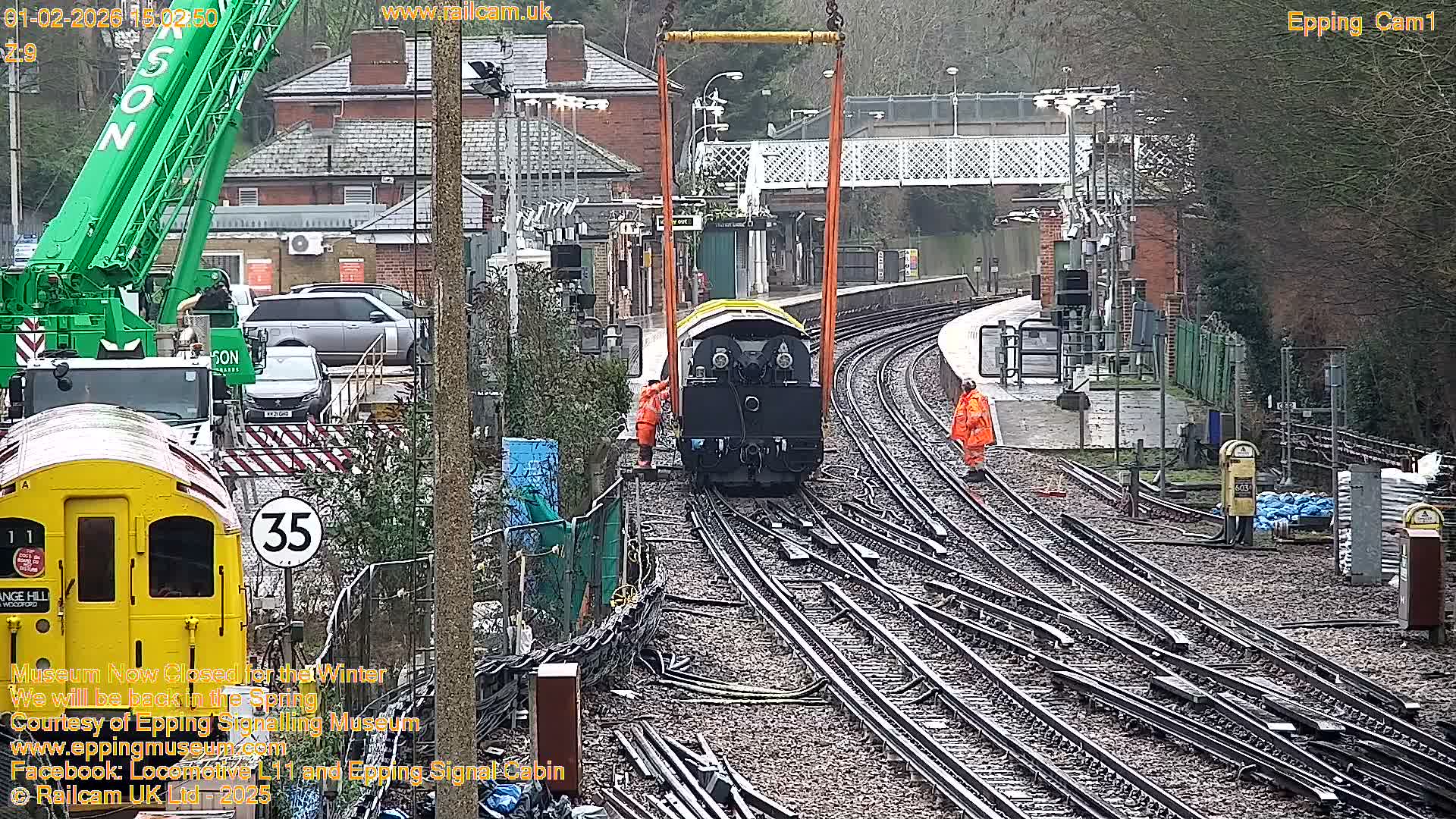 Epping Central Line Station, Epping Signal Cabin Live Cam - Epping Forest, Essex, East England, United Kingdom