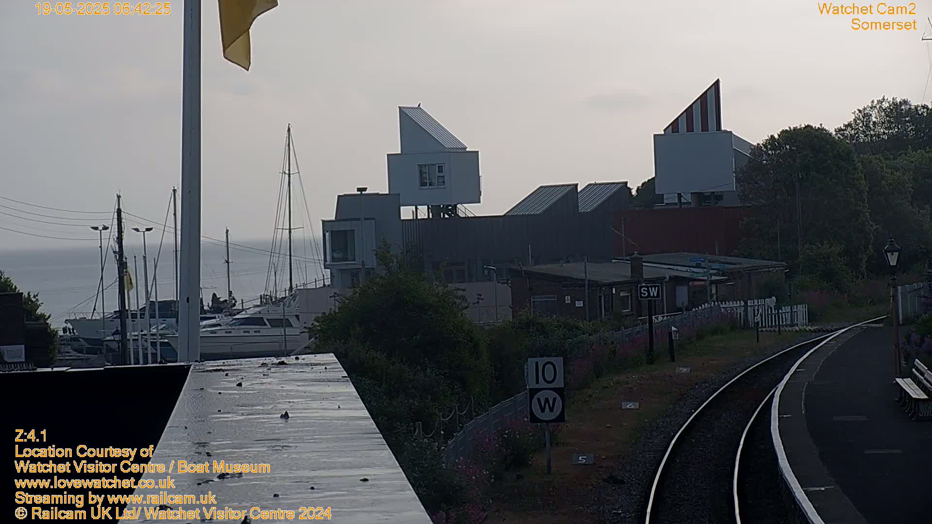 Watchet Boat Museum & Watchet Railway Station (West Somerset Railway) Northeast Live Cam  - Somerset, South West, England, United Kingdom