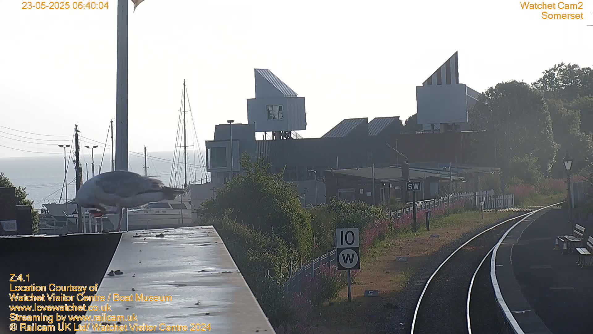 Watchet Boat Museum & Watchet Railway Station (West Somerset Railway) Northeast Live Cam  - Somerset, South West, England, United Kingdom