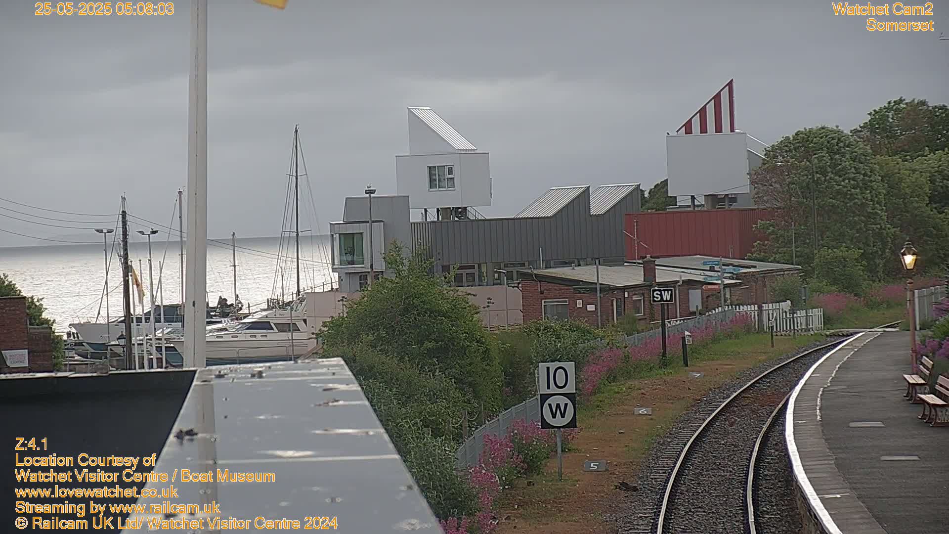 Watchet Boat Museum & Watchet Railway Station (West Somerset Railway) Northeast Live Cam  - Somerset, South West, England, United Kingdom
