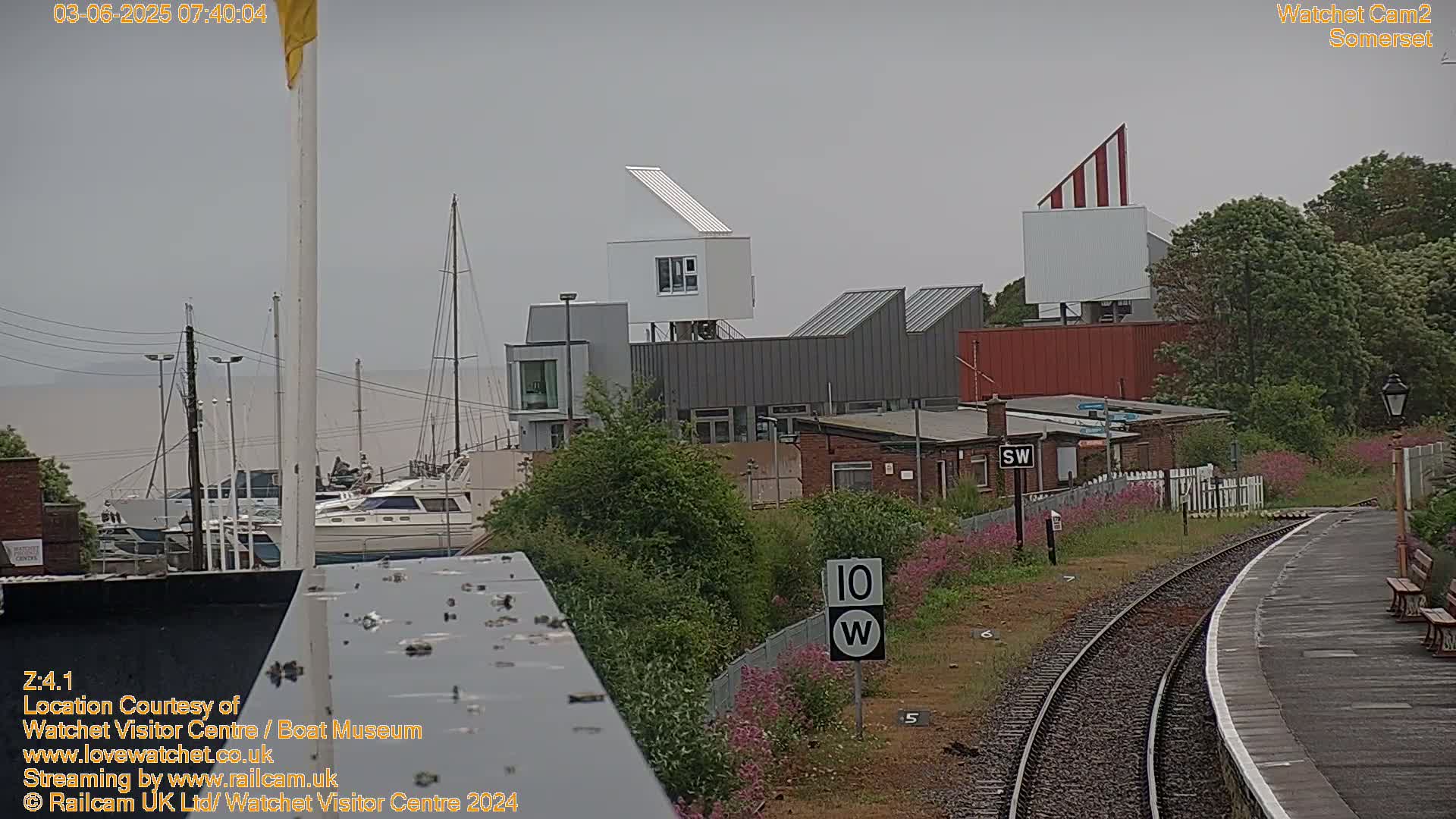 Watchet Boat Museum & Watchet Railway Station (West Somerset Railway) Northeast Live Cam  - Somerset, South West, England, United Kingdom