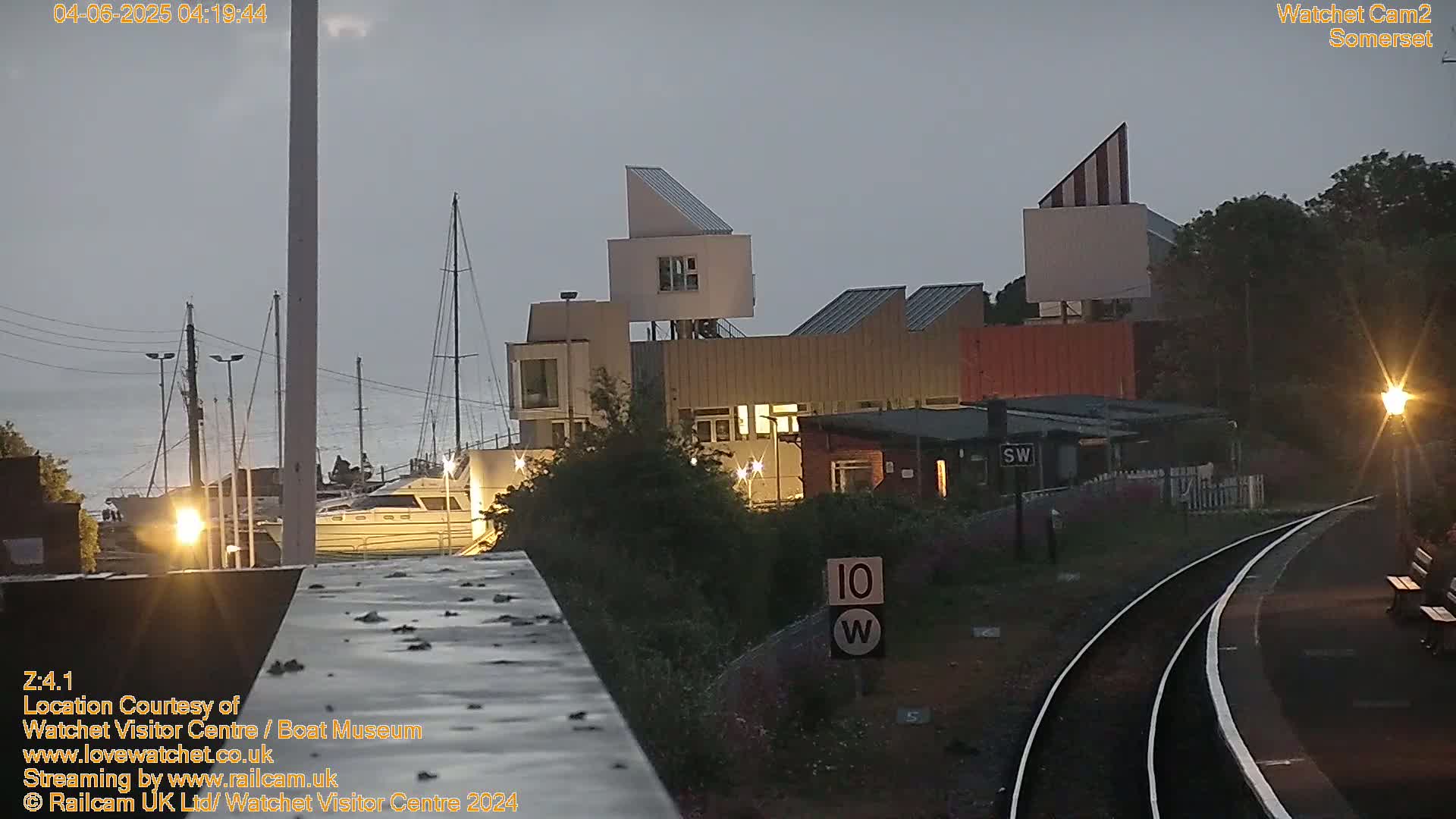 Watchet Boat Museum & Watchet Railway Station (West Somerset Railway) Northeast Live Cam  - Somerset, South West, England, United Kingdom