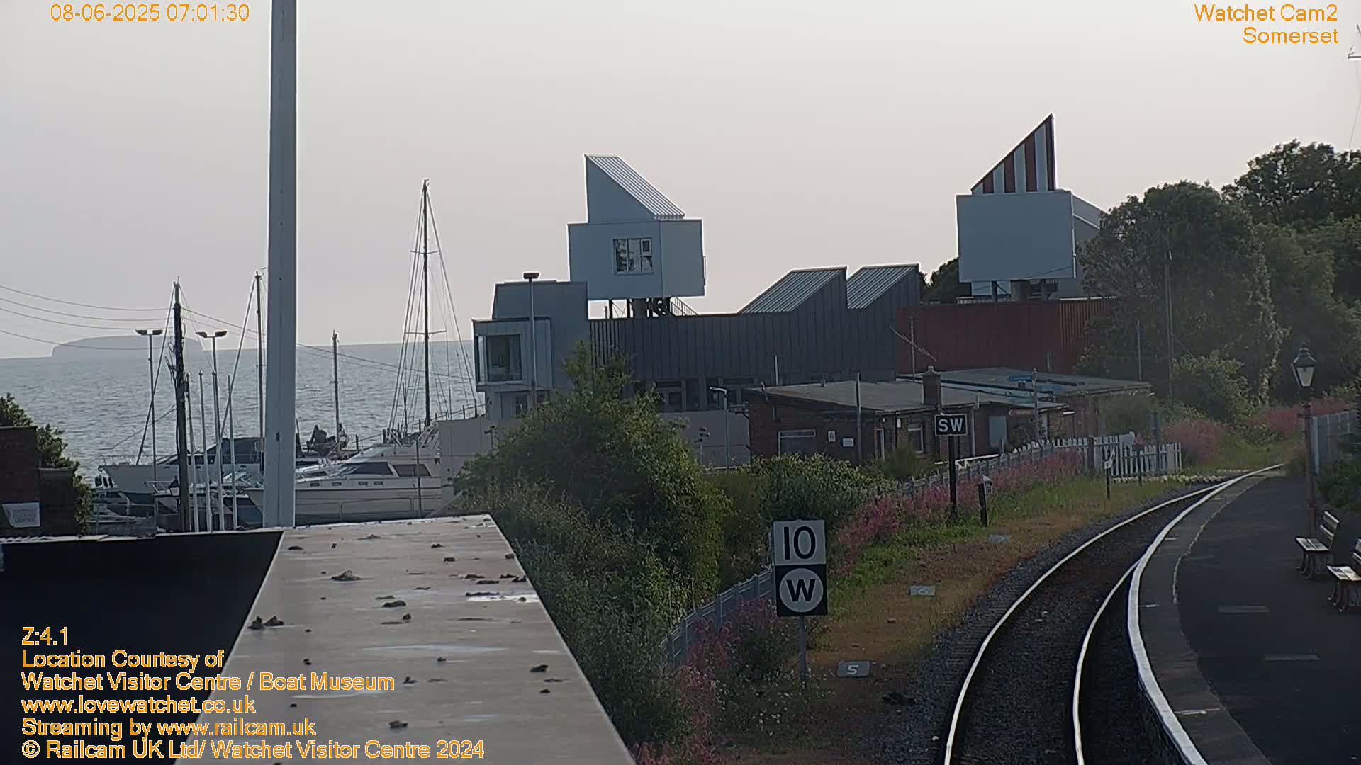 Watchet Boat Museum & Watchet Railway Station (West Somerset Railway) Northeast Live Cam  - Somerset, South West, England, United Kingdom