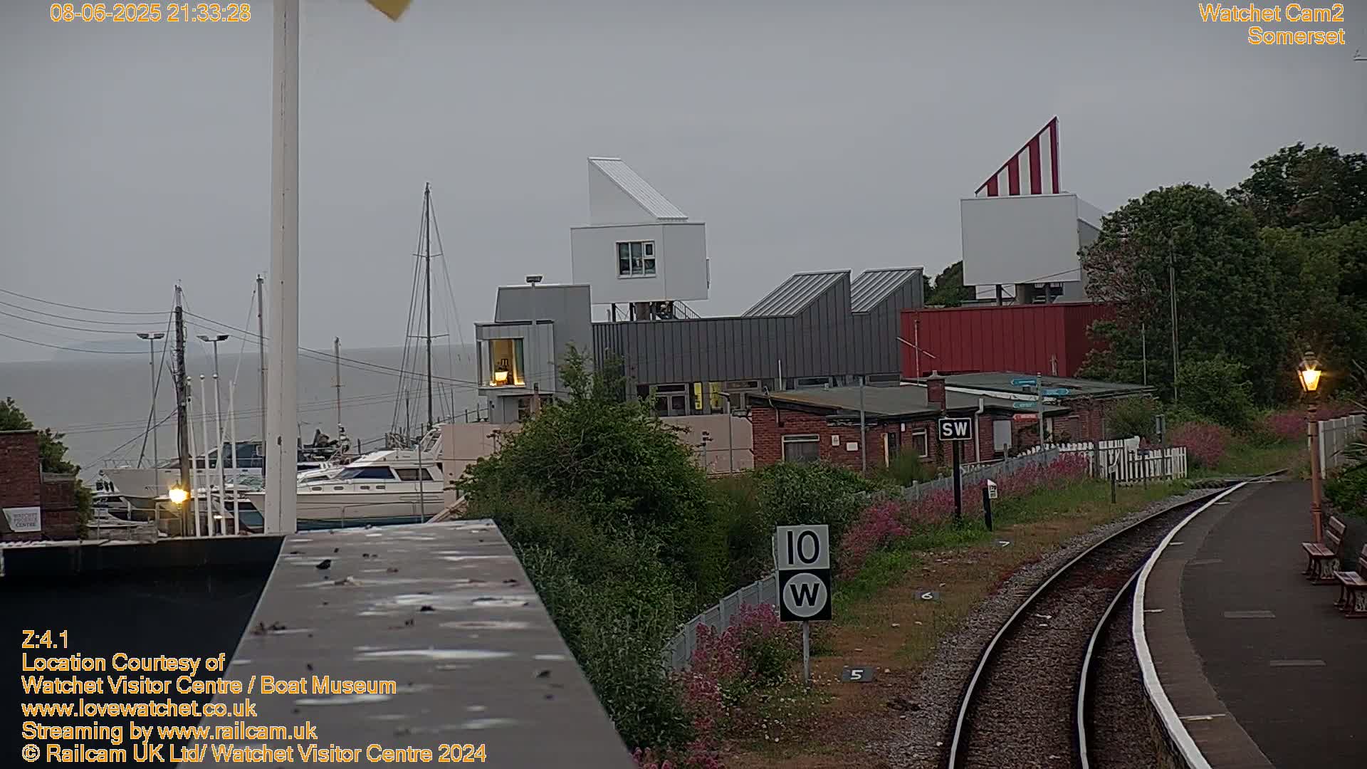 Watchet Boat Museum & Watchet Railway Station (West Somerset Railway) Northeast Live Cam  - Somerset, South West, England, United Kingdom