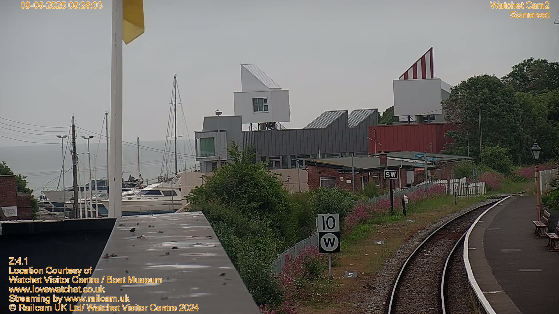 Watchet Boat Museum & Watchet Railway Station (West Somerset Railway) Northeast Live Cam  - Somerset, South West, England, United Kingdom