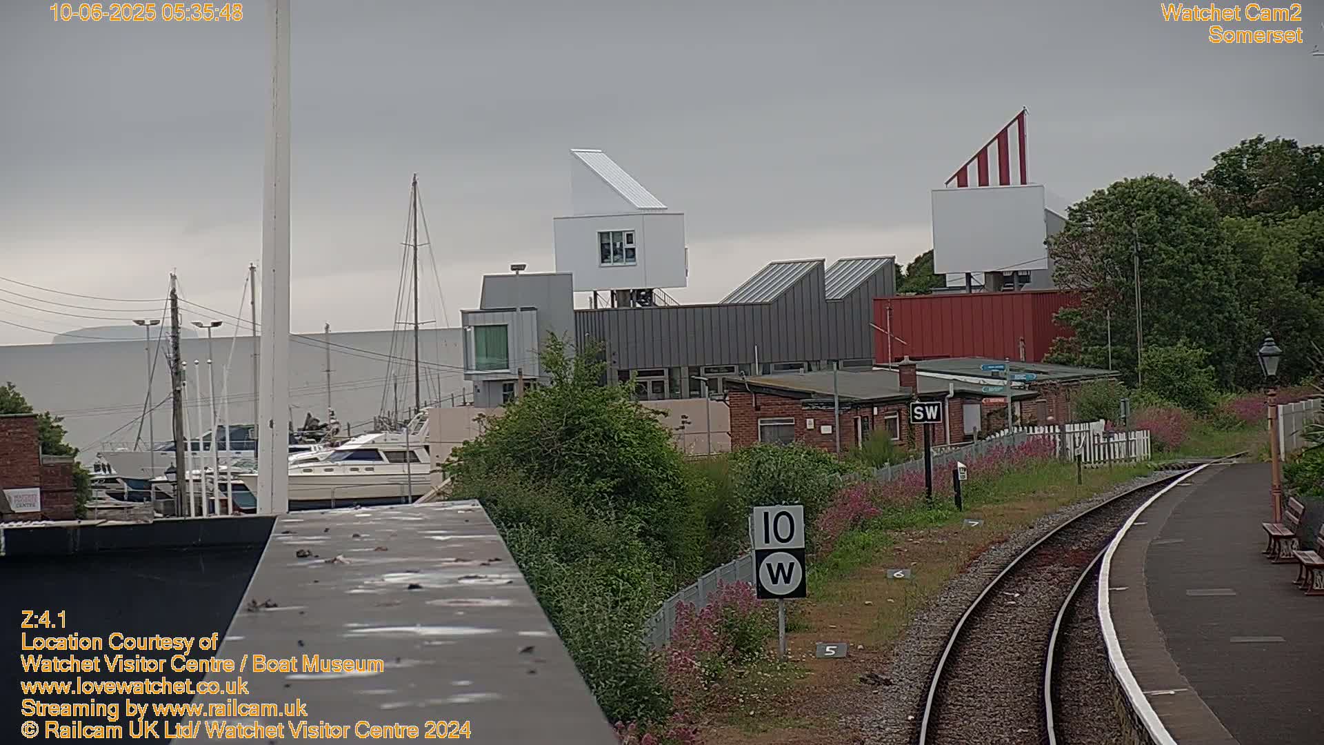 Watchet Boat Museum & Watchet Railway Station (West Somerset Railway) Northeast Live Cam  - Somerset, South West, England, United Kingdom