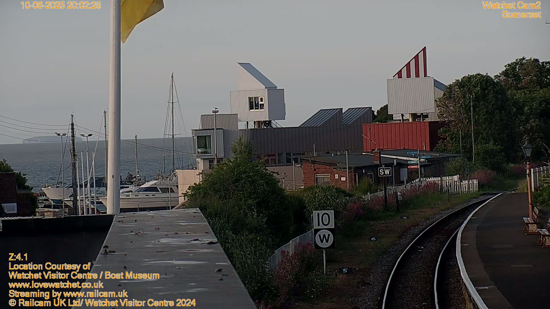Watchet Boat Museum & Watchet Railway Station (West Somerset Railway) Northeast Live Cam  - Somerset, South West, England, United Kingdom