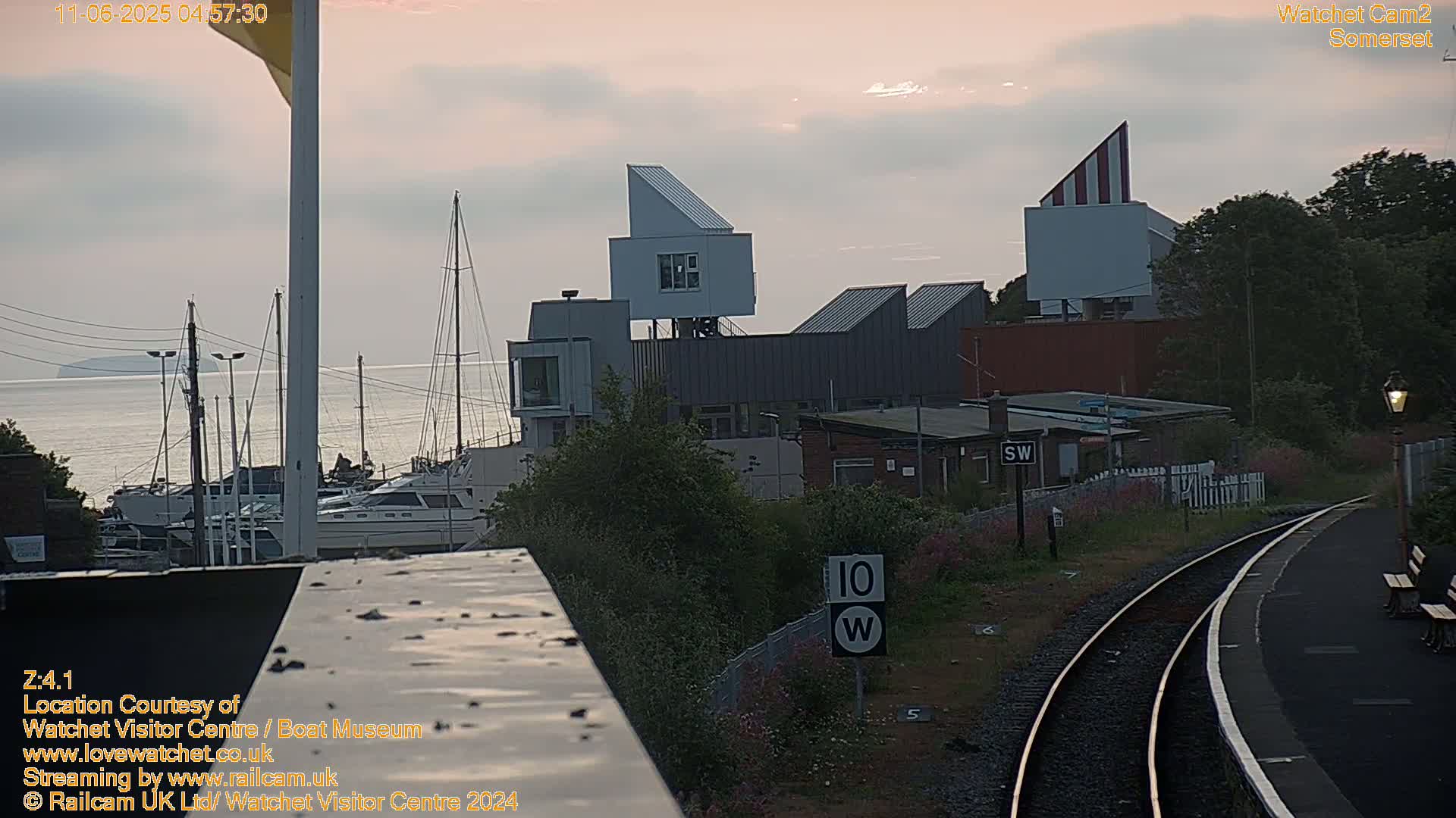 Watchet Boat Museum & Watchet Railway Station (West Somerset Railway) Northeast Live Cam  - Somerset, South West, England, United Kingdom