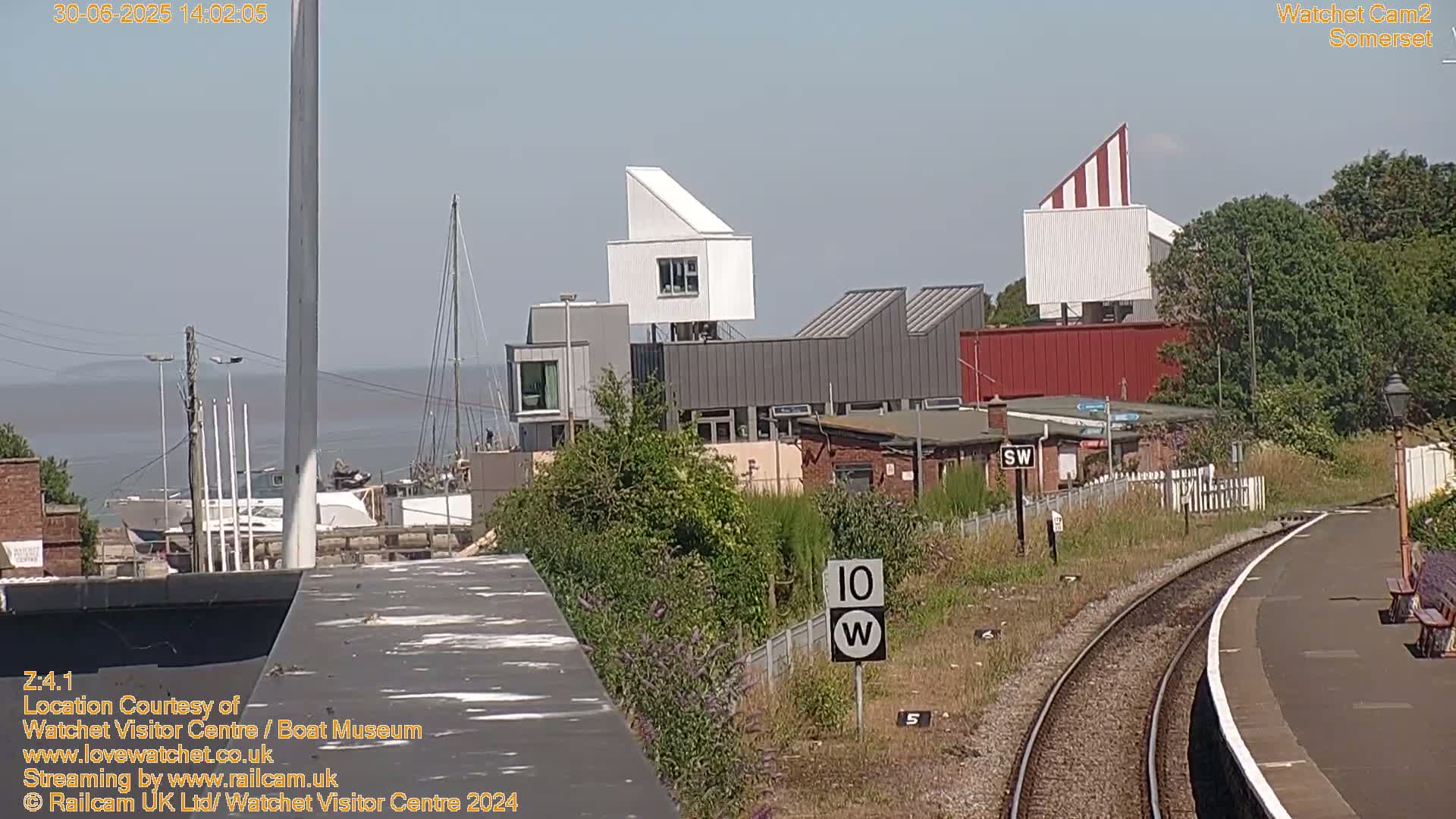Watchet Boat Museum & Watchet Railway Station (West Somerset Railway) Northeast Live Cam  - Somerset, South West, England, United Kingdom