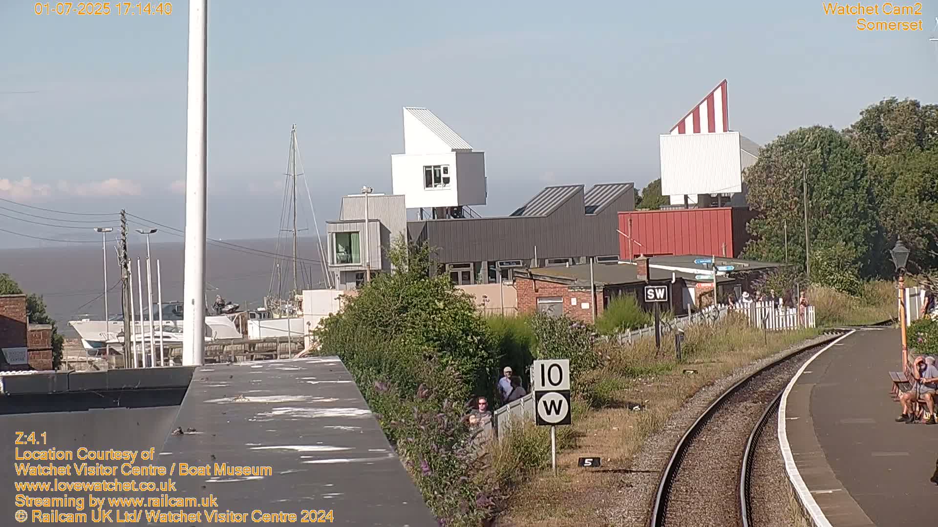 Watchet Boat Museum & Watchet Railway Station (West Somerset Railway) Northeast Live Cam  - Somerset, South West, England, United Kingdom