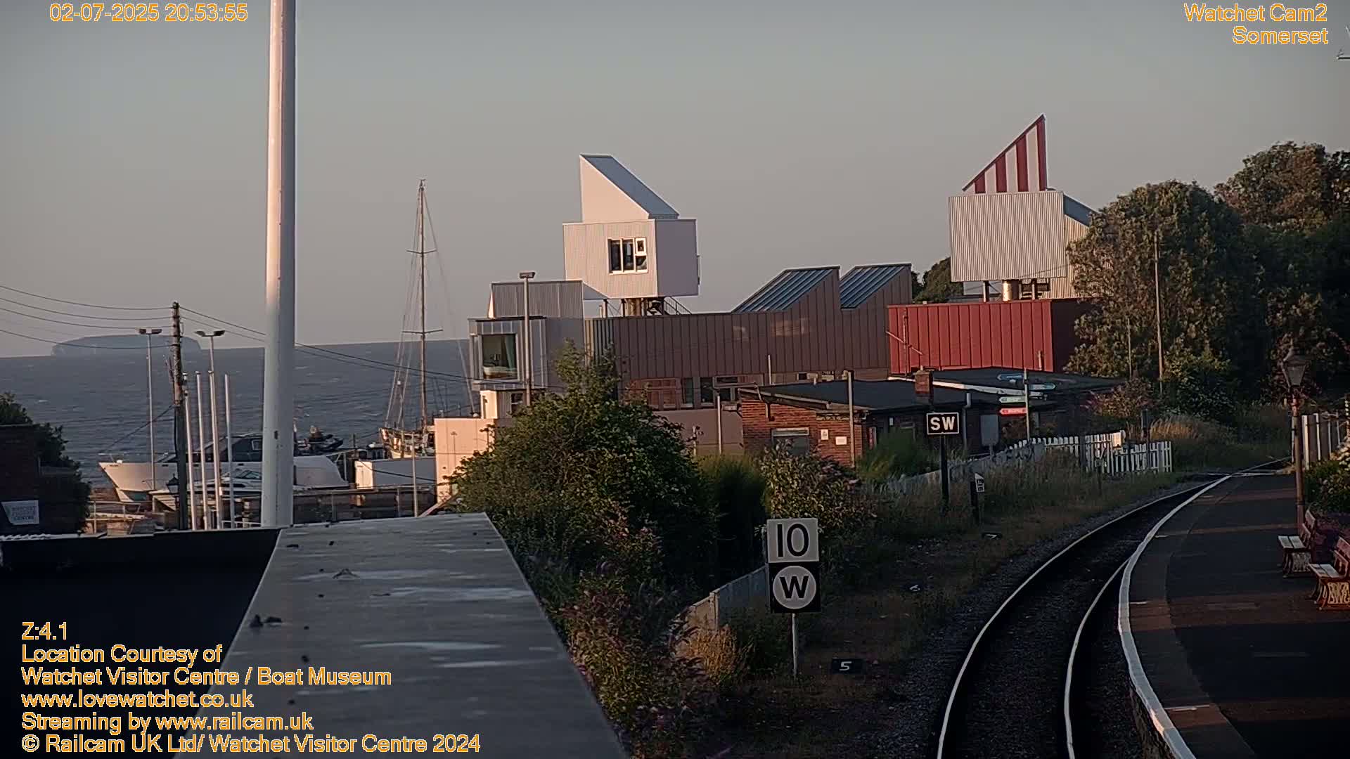 Watchet Boat Museum & Watchet Railway Station (West Somerset Railway) Northeast Live Cam  - Somerset, South West, England, United Kingdom