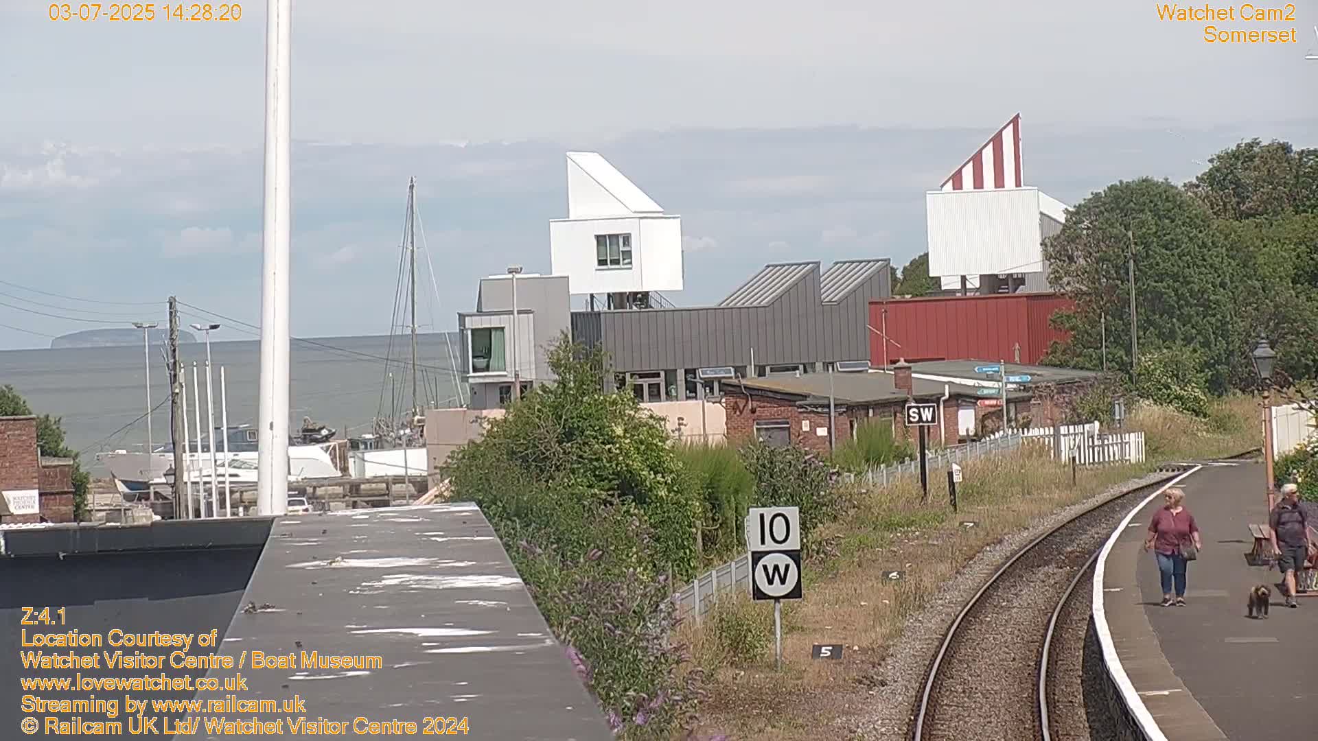 Watchet Boat Museum & Watchet Railway Station (West Somerset Railway) Northeast Live Cam  - Somerset, South West, England, United Kingdom