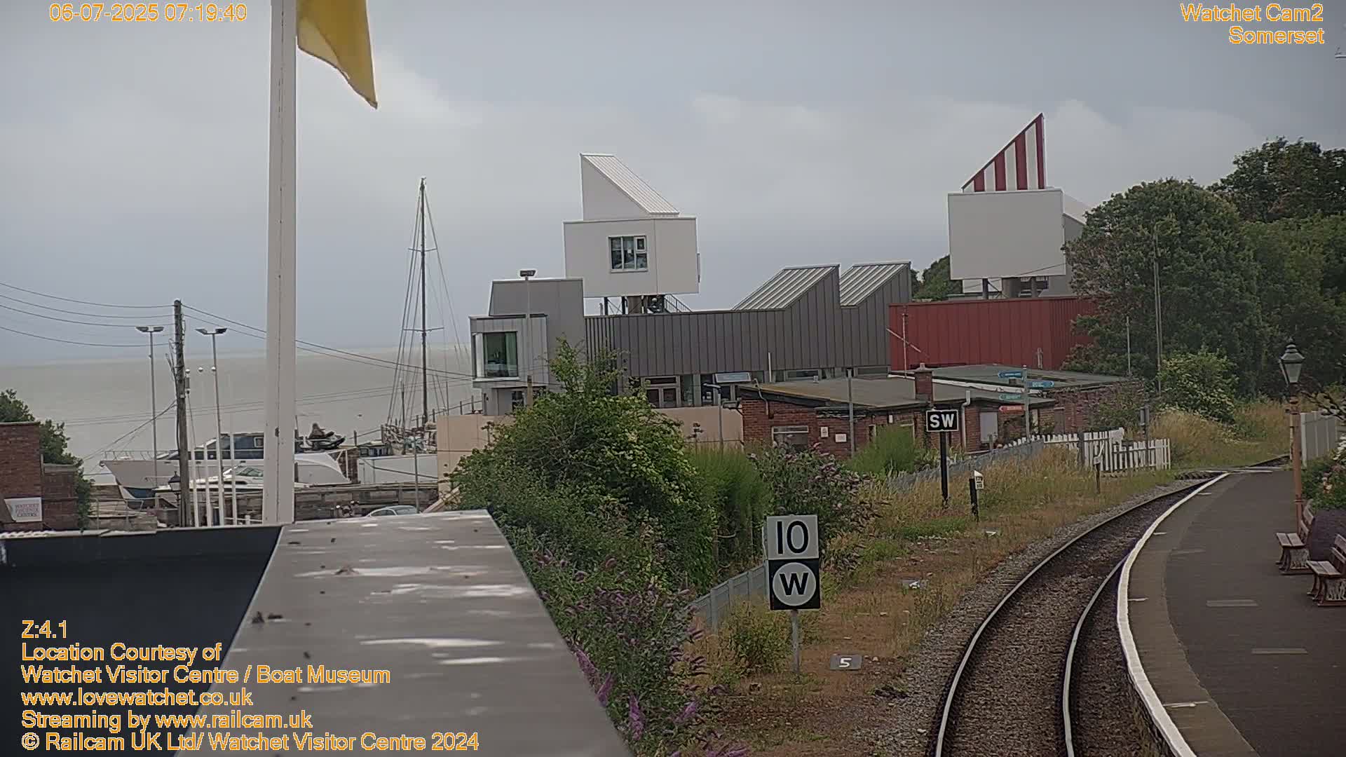 Watchet Boat Museum & Watchet Railway Station (West Somerset Railway) Northeast Live Cam  - Somerset, South West, England, United Kingdom