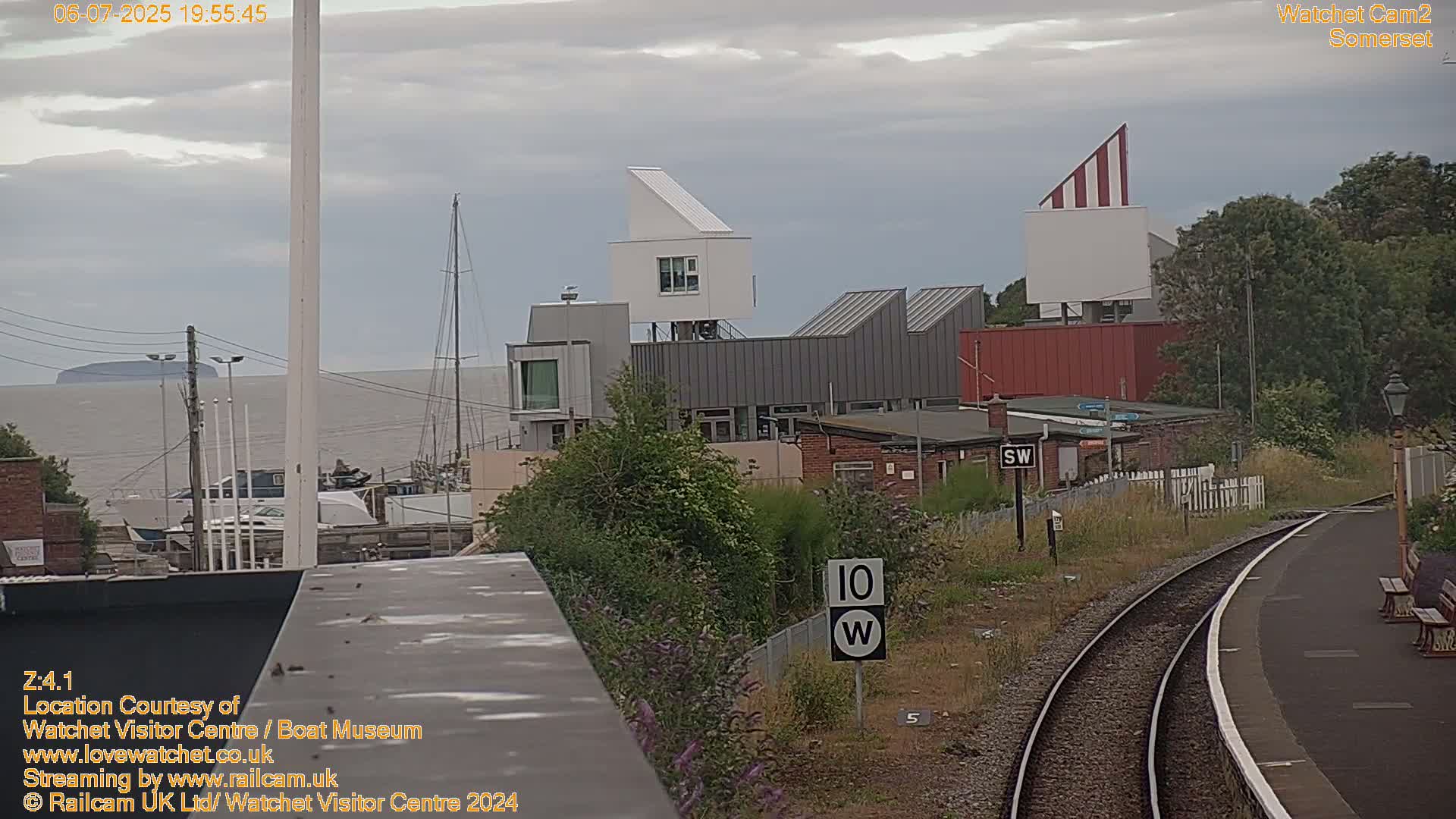 Watchet Boat Museum & Watchet Railway Station (West Somerset Railway) Northeast Live Cam  - Somerset, South West, England, United Kingdom