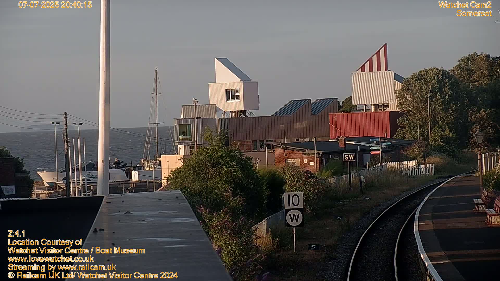 Watchet Boat Museum & Watchet Railway Station (West Somerset Railway) Northeast Live Cam  - Somerset, South West, England, United Kingdom