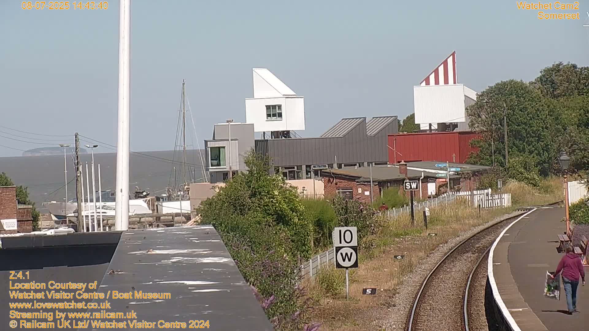Watchet Boat Museum & Watchet Railway Station (West Somerset Railway) Northeast Live Cam  - Somerset, South West, England, United Kingdom